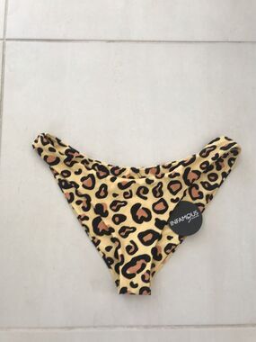 Infamous Swim Sun Leopard Radar High Cut Cheeky Bikini Bottoms